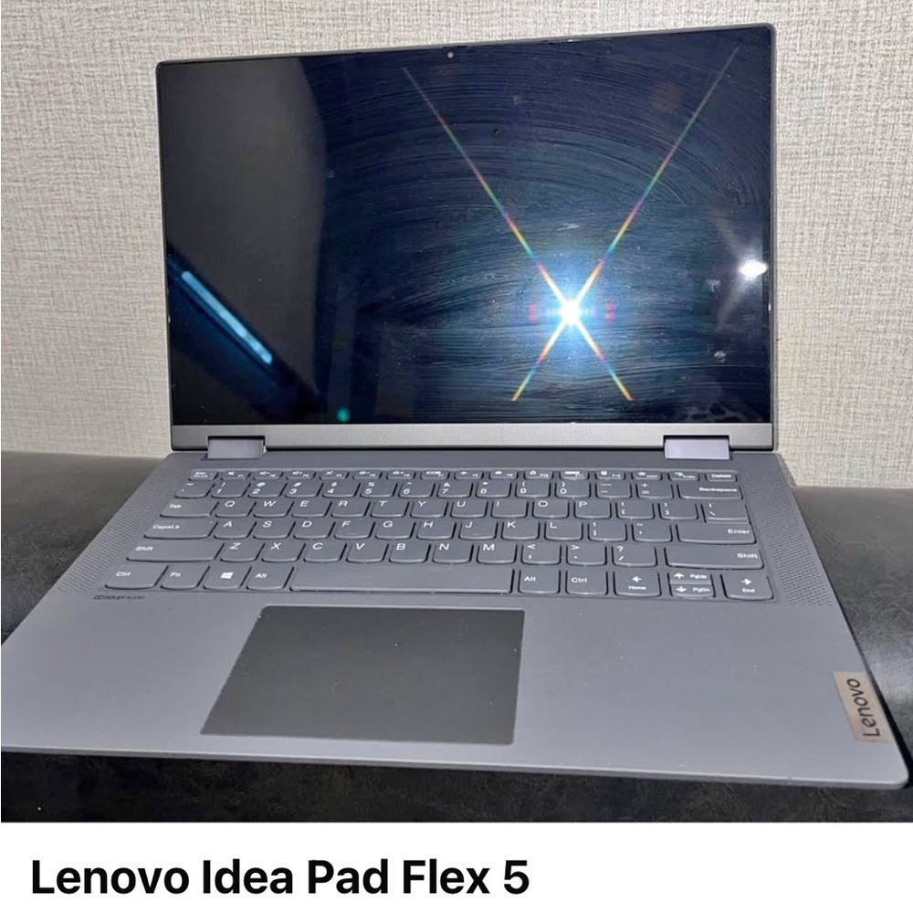 Lenovo Gray Convertible Laptop with Sleek Design